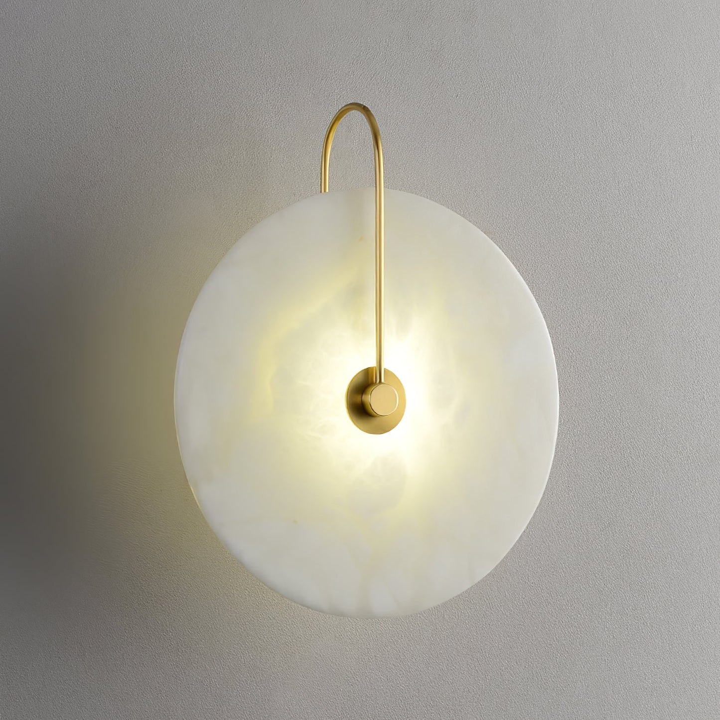 elegante alabaster led wandlamp voor een sfeervolle verlichting