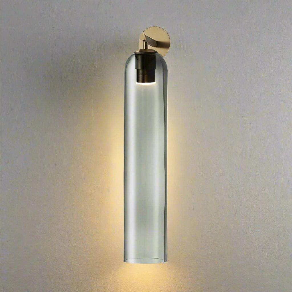 stijlvolle glazen wandlamp voor een sfeervolle verlichting