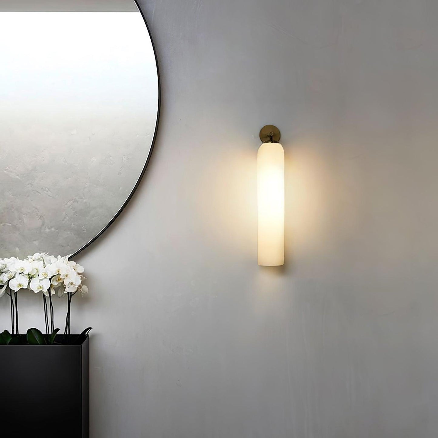 stijlvolle glazen wandlamp voor een sfeervolle verlichting