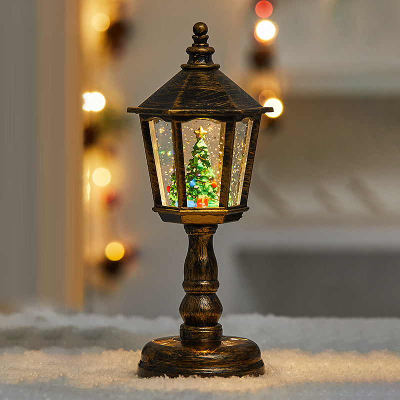 Sfeervolle kerstverlichting met compact tafelmodel