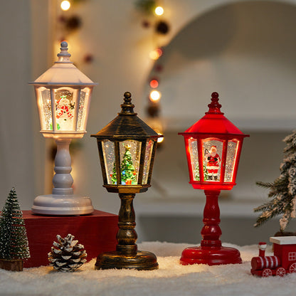 Huisvormige kersttafellamp met Art Deco-ontwerp