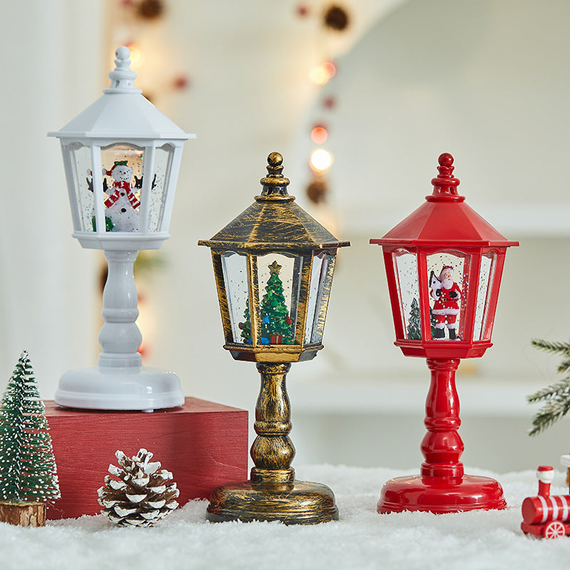 art deco kersttafellamp met sfeervolle ledverlichting