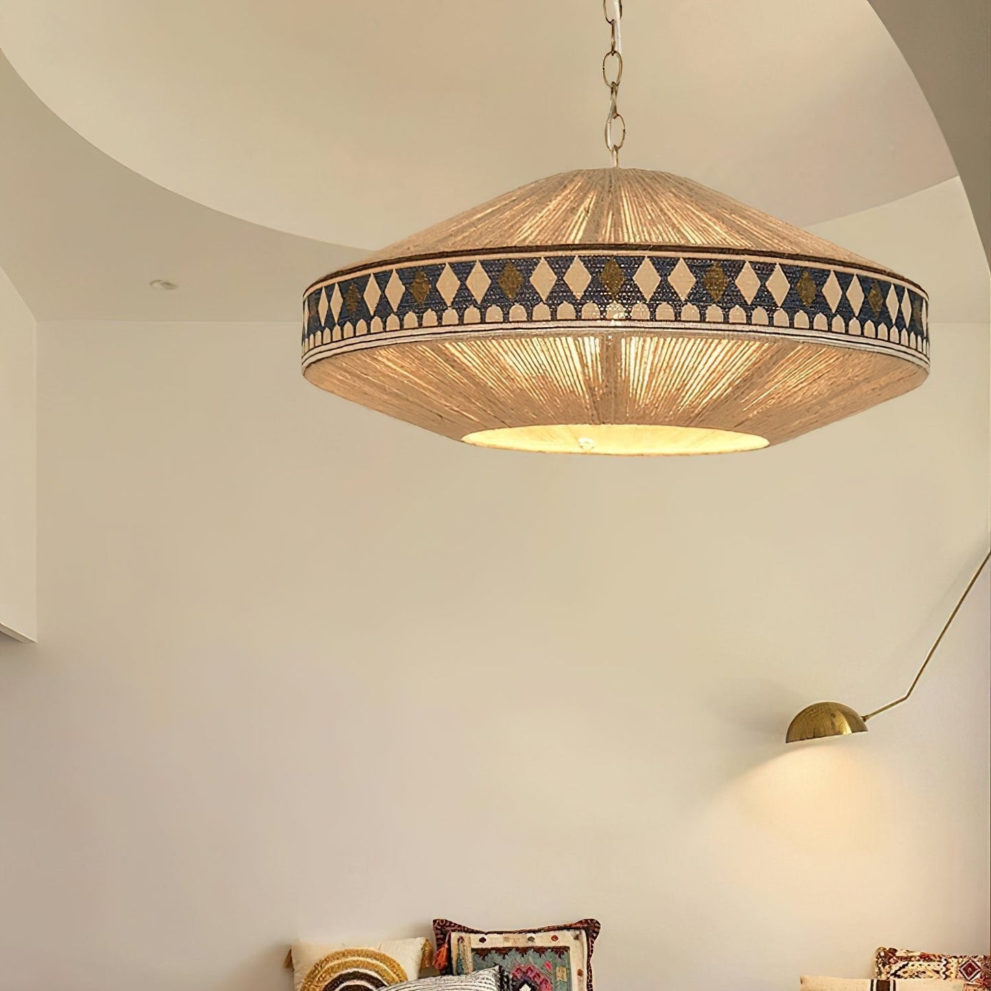 chic bohemian fringe pendant light