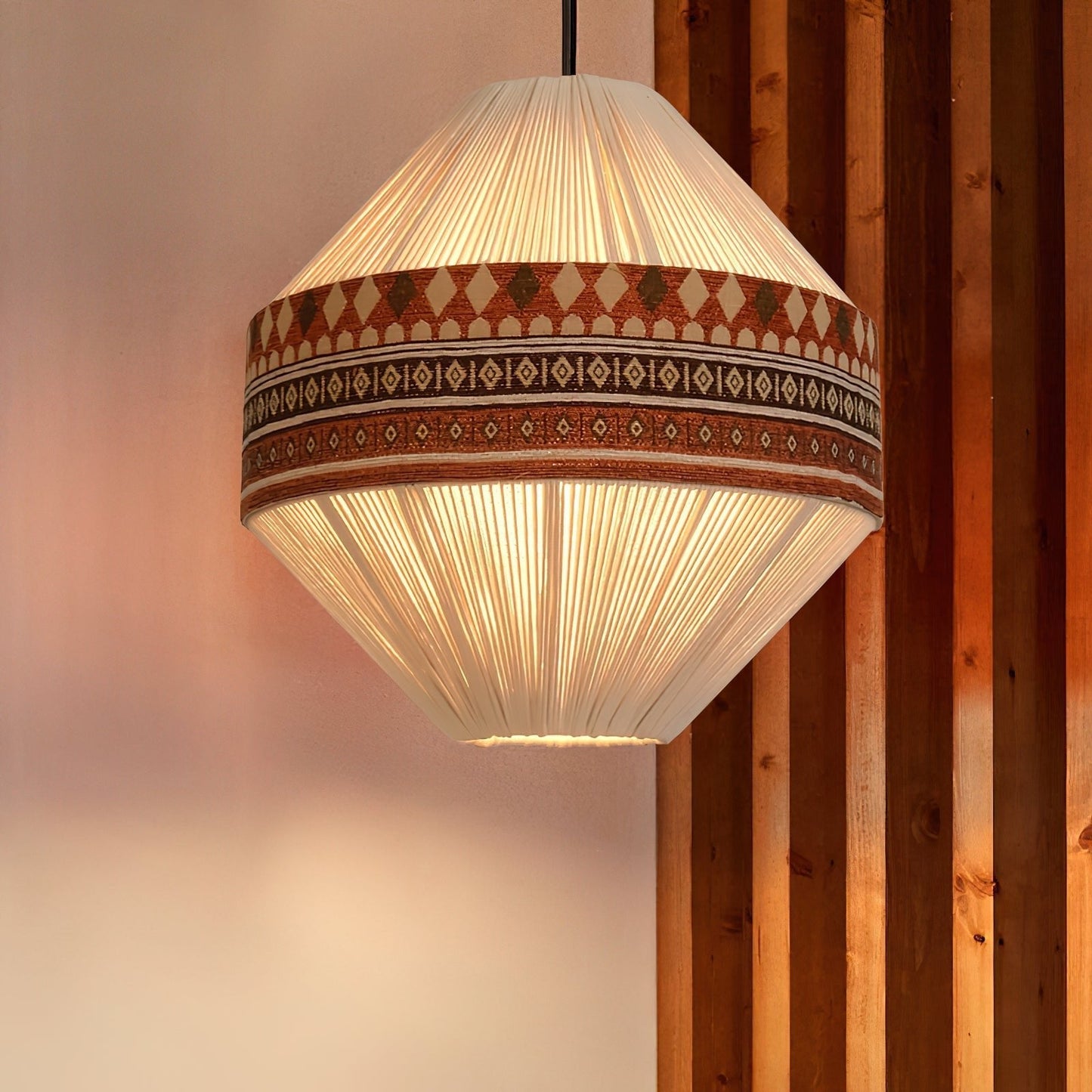 chic bohemian fringe pendant light