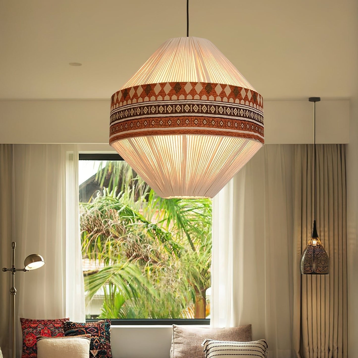 chic bohemian fringe pendant light