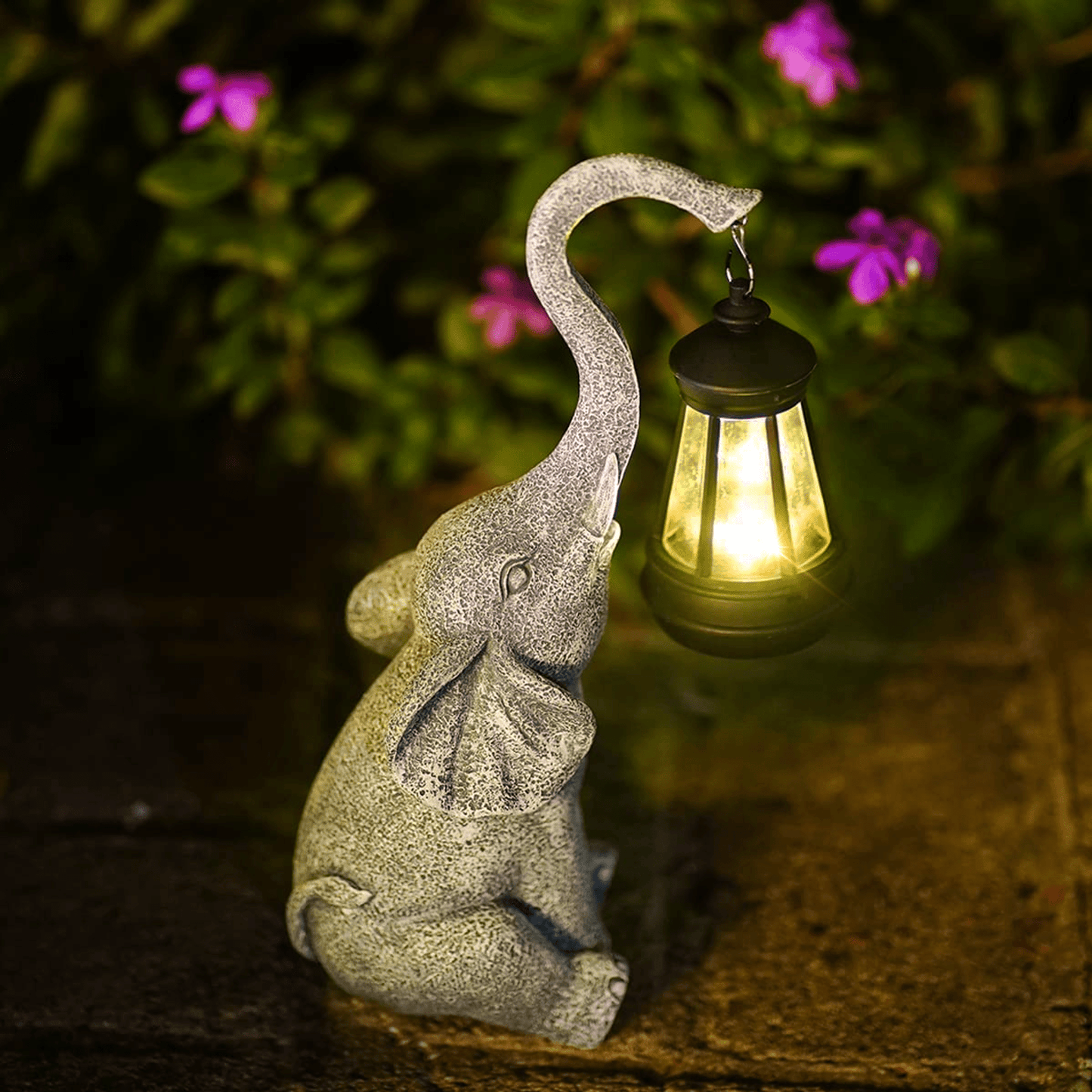 betoverende olifanten tuinlamp™ - voor een magische sfeer!