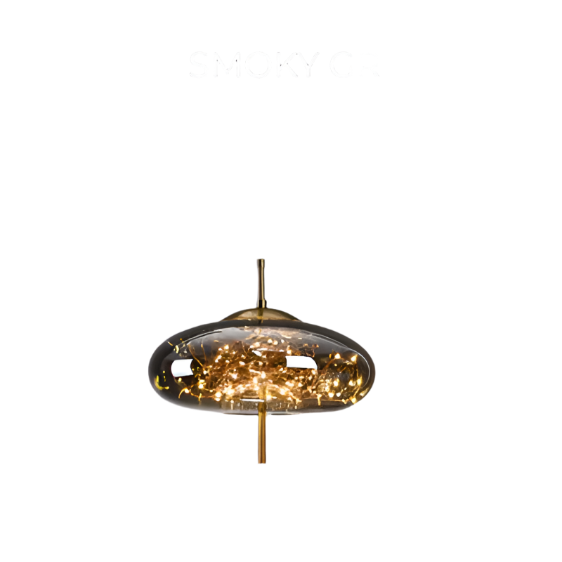 essence | elegante bruine glazen hanglamp