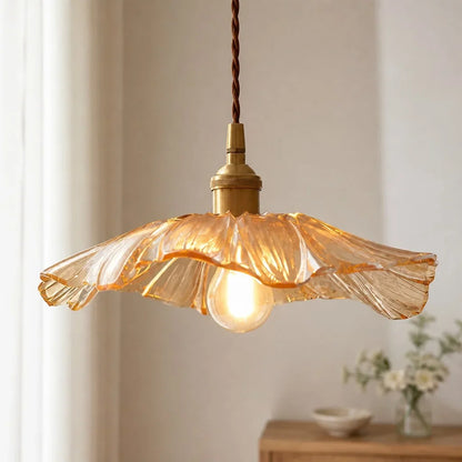 Hanglamp Glas Bloem Vintage