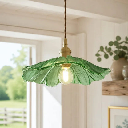 Hanglamp Glas Bloem Vintage