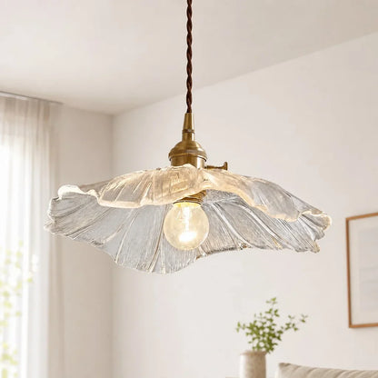 Hanglamp Glas Bloem Vintage