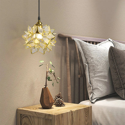 Elegante Kapiz Hanglamp voor een Betoverende Sfeer