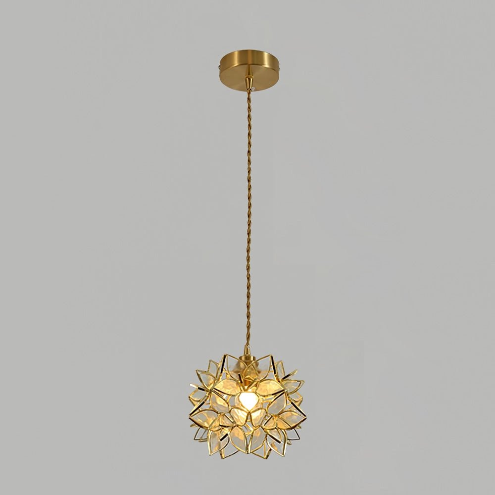 elegante kapiz hanglamp voor een betoverende sfeer