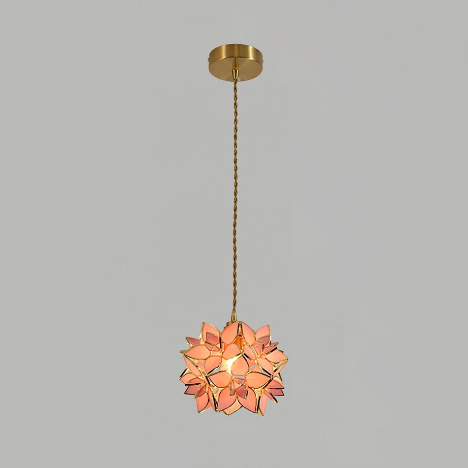 elegante kapiz hanglamp voor een betoverende sfeer