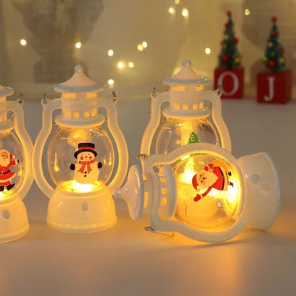 Sfeervolle kaarsenlantaarn als kerstdecoratie