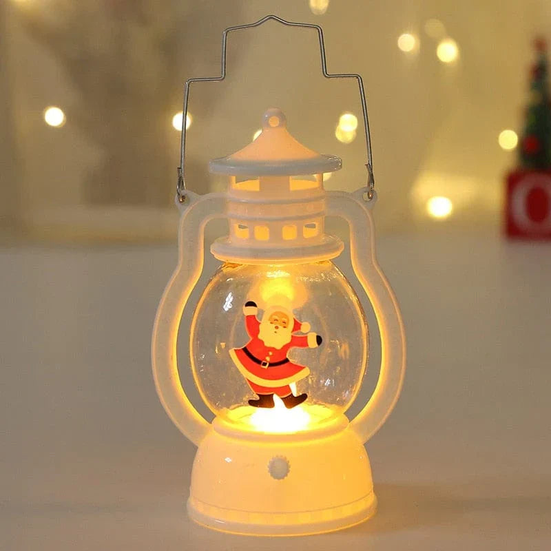 Kerstdecoratie met kaarsenlantaarn voor binnen