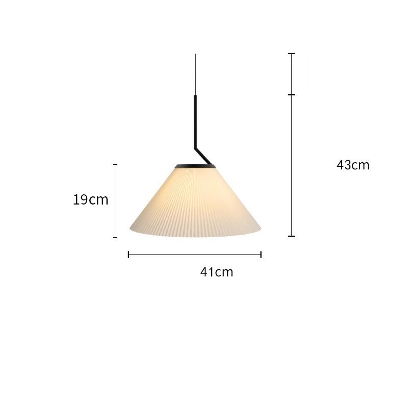 stijlvolle nordic geplooide crème hanglamp voor een elegante sfeer