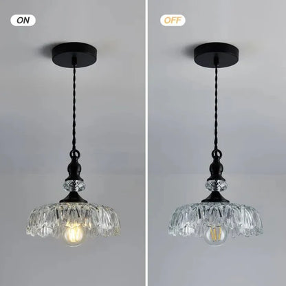 Stijlvolle Mid Century Mini Keukeneiland Glazen Hanglamp voor een Gezellige Sfeer