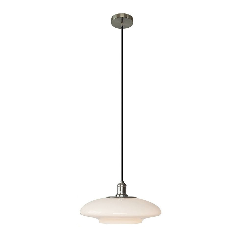 stijlvolle moderne hanglamp in elegant wit glas