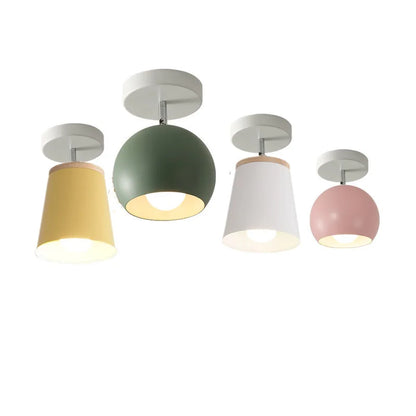 Detail van de E27-fitting in de verstelbare plafondlamp