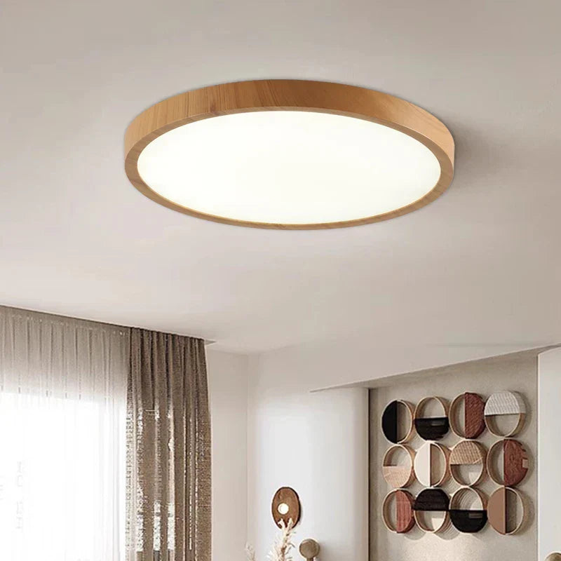 elegante ultradunne ronde plafondlamp voor een moderne uitstraling