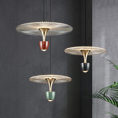 Stijlvolle Moderne LED Schijf Hanglamp voor een Stralend Interieur