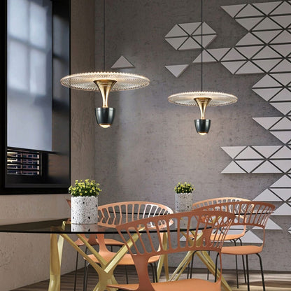 Stijlvolle Moderne LED Schijf Hanglamp voor een Stralend Interieur