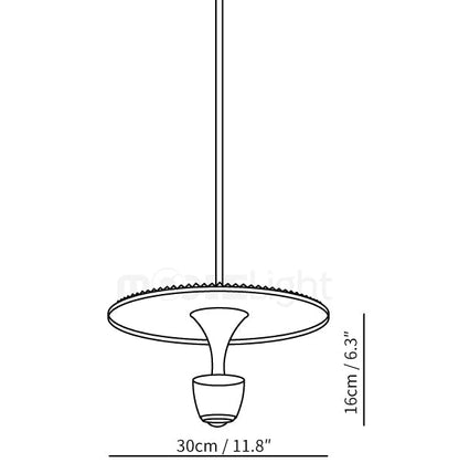 Stijlvolle Moderne LED Schijf Hanglamp voor een Stralend Interieur