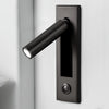Dia 5cm x H 17.8cm Cilinderset van 2 / Matzwart / Koel wit