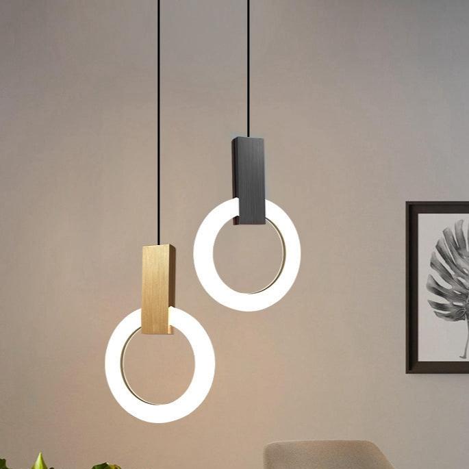 elegante nordic ring led hanglamp voor een moderne sfeer