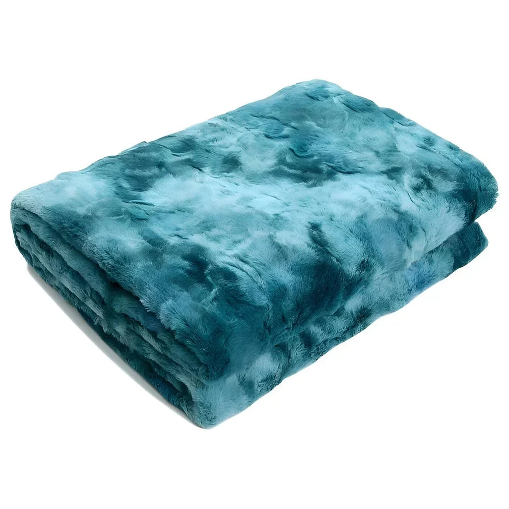 fleecedeken met batikpatroon van polyester