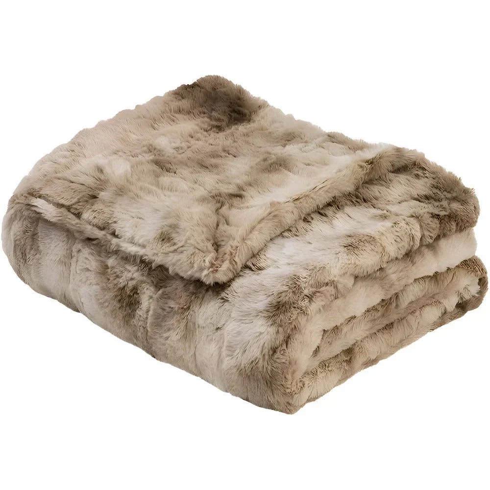 fleecedeken met batikpatroon van polyester