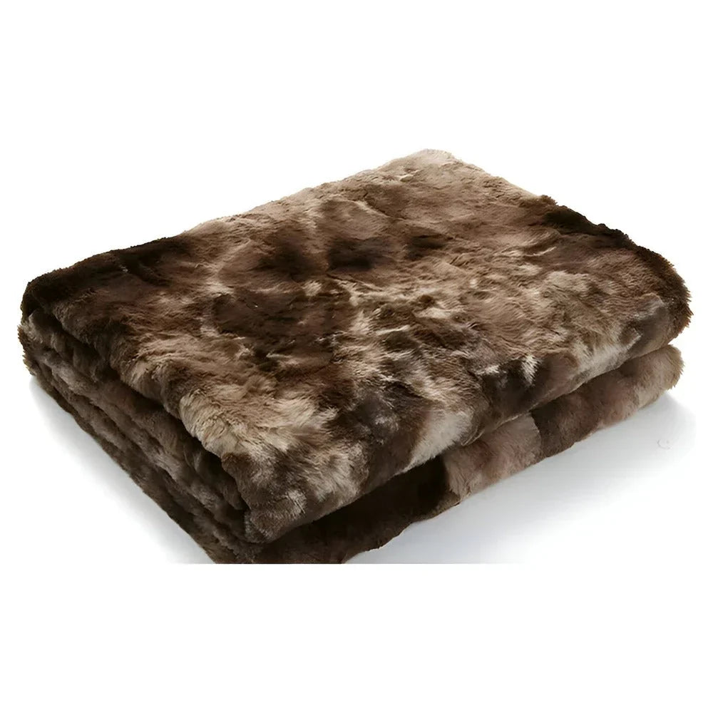 fleecedeken met batikpatroon van polyester