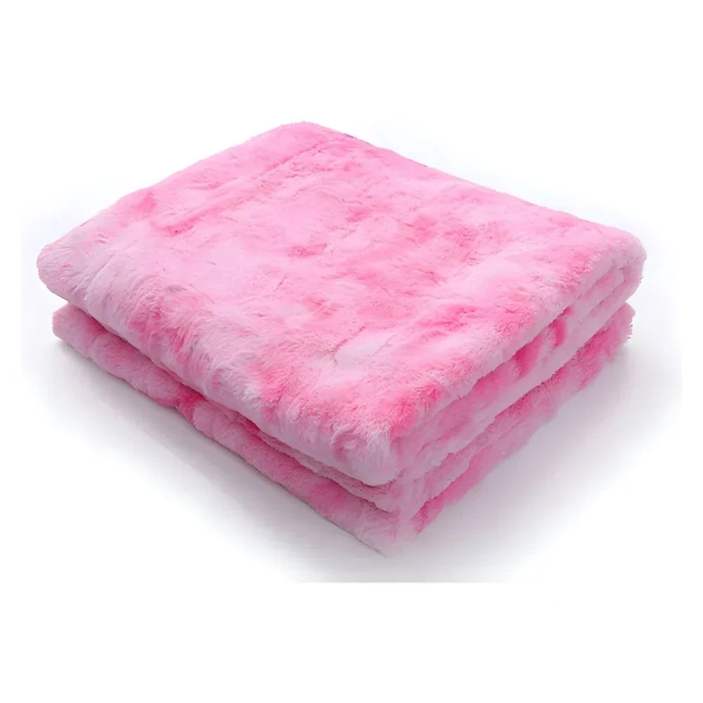 fleecedeken met batikpatroon van polyester