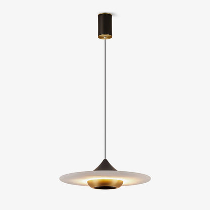 Elegante Marmeren Hanglamp in de Vorm van een Vliegende Schotel