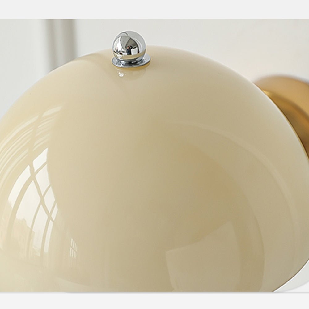 stijlvolle crème kleur paddestoel wandlamp