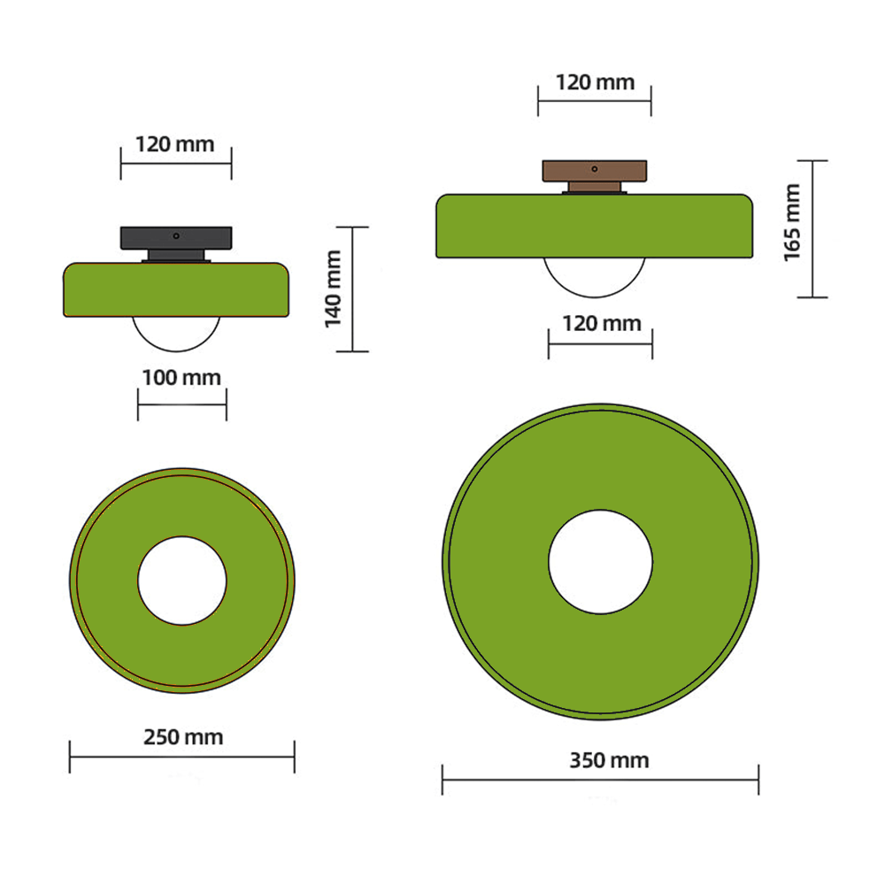 stijlvolle moderne ronde plafondlamp voor een verlichtende sfeer