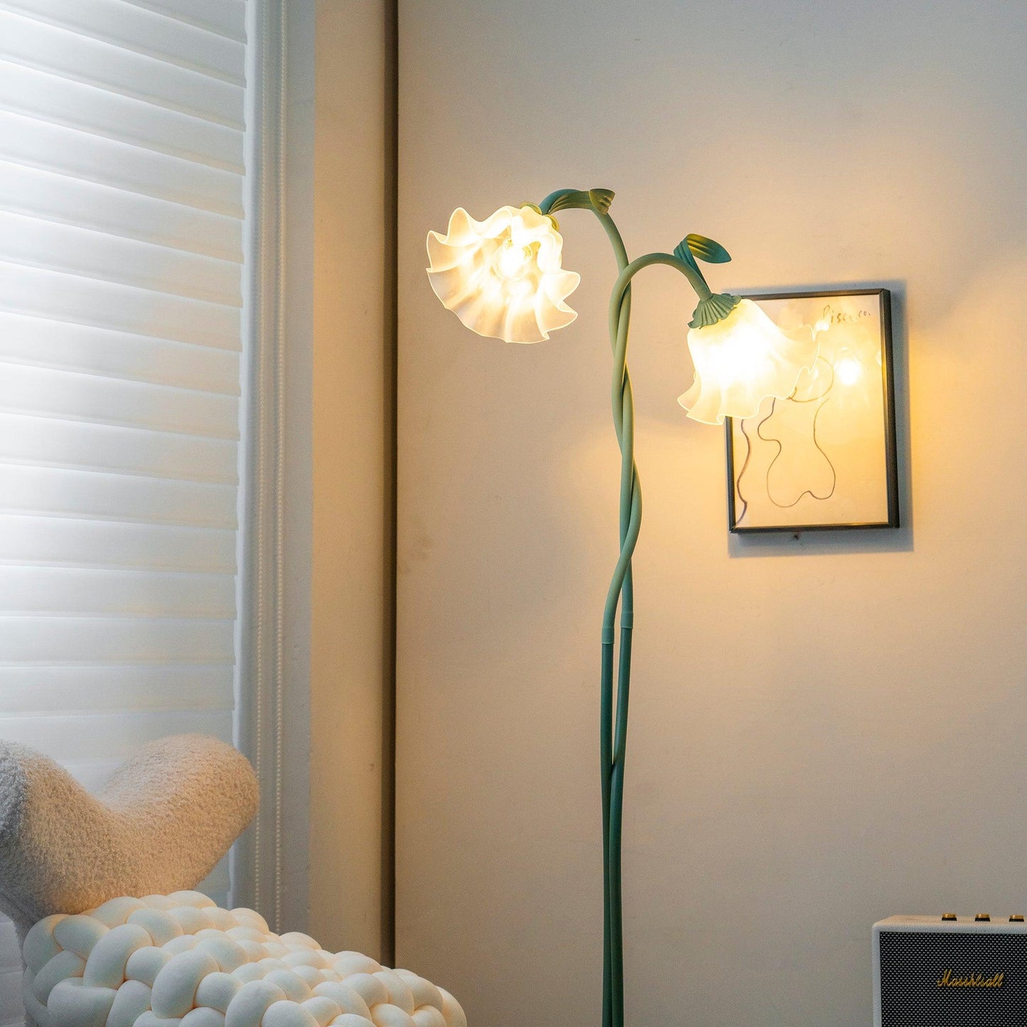 elegante calla bloemen vloerlamp voor een sfeervolle interieurverlichting