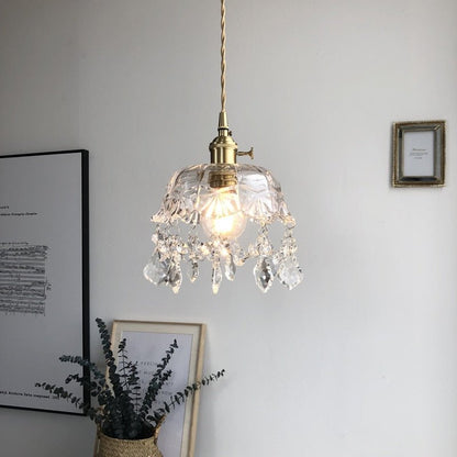 Raysis - Stijlvolle glazen crystal hanglamp met een moderne transparante uitstraling