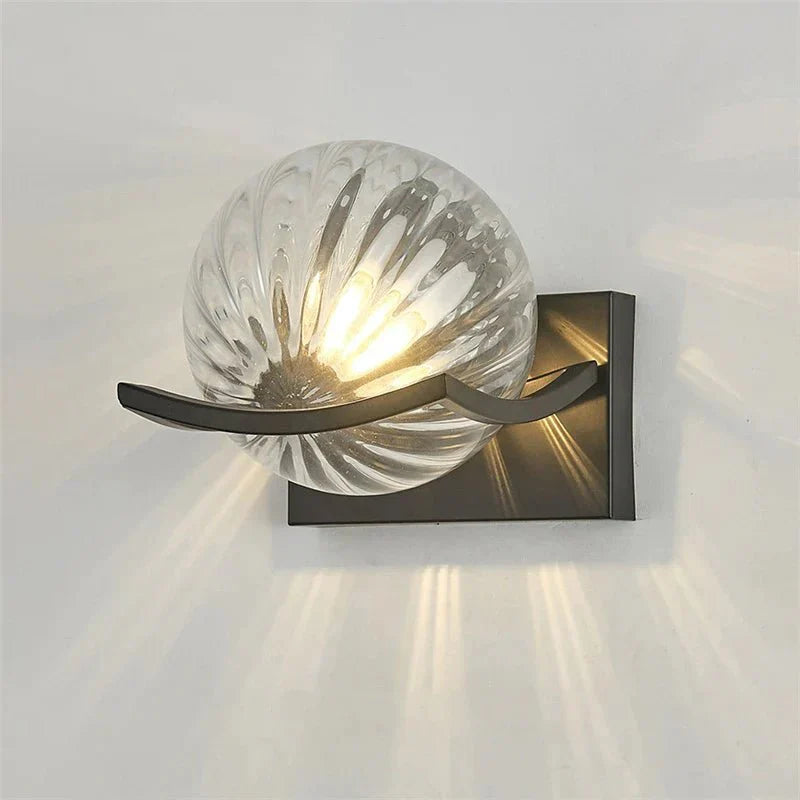 stijlvolle moderne led wandlamp van glas