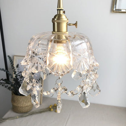 Raysis - Stijlvolle glazen crystal hanglamp met een moderne transparante uitstraling