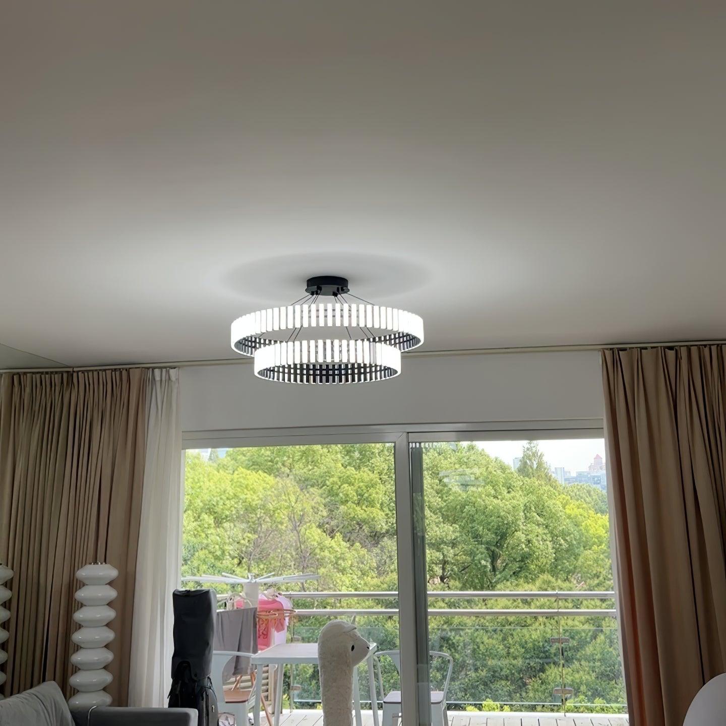 elegante hangende led kroonluchter voor een stijlvolle verlichting