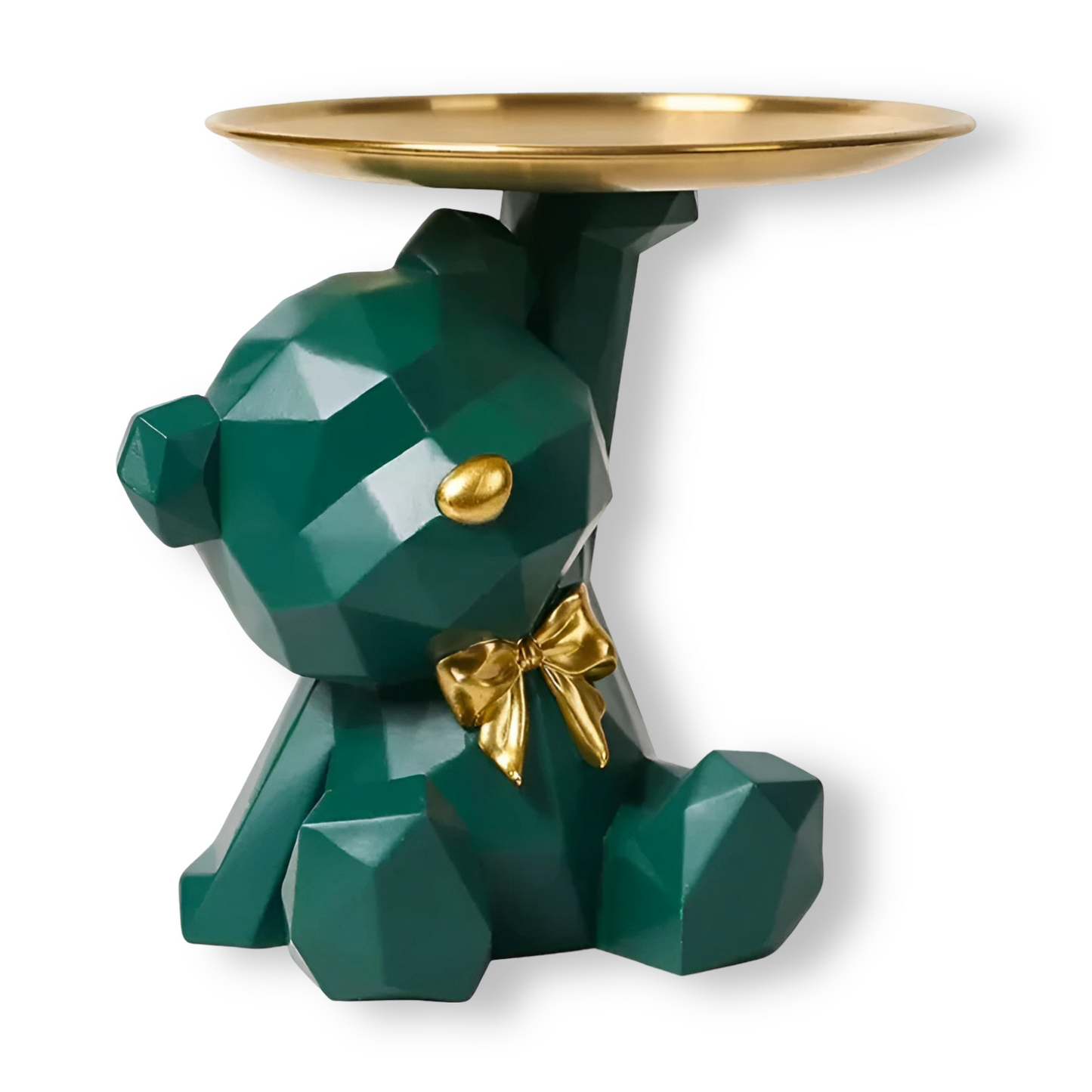 dienblad geometrische opbergfiguur van kunsthars