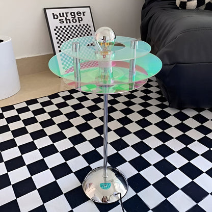 Moderne tafellamp met vintage details en ingebouwde ledverlichting