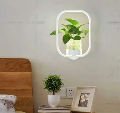 Wandlamp LED Met Plantenhouder Van IJzer