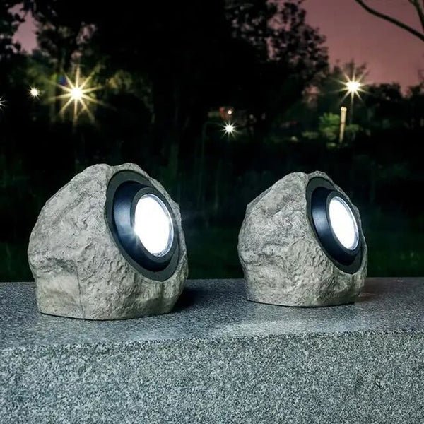 Close-up van de verstelbare kop van de solar tuinlamp
