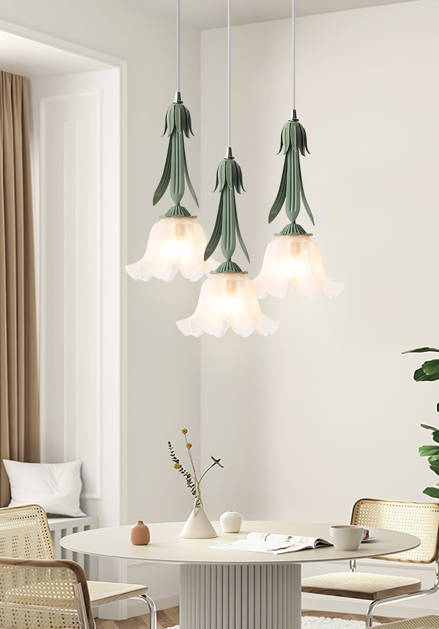 elegante lelietjes-van-dalen hanglamp voor een sfeervolle verlichting