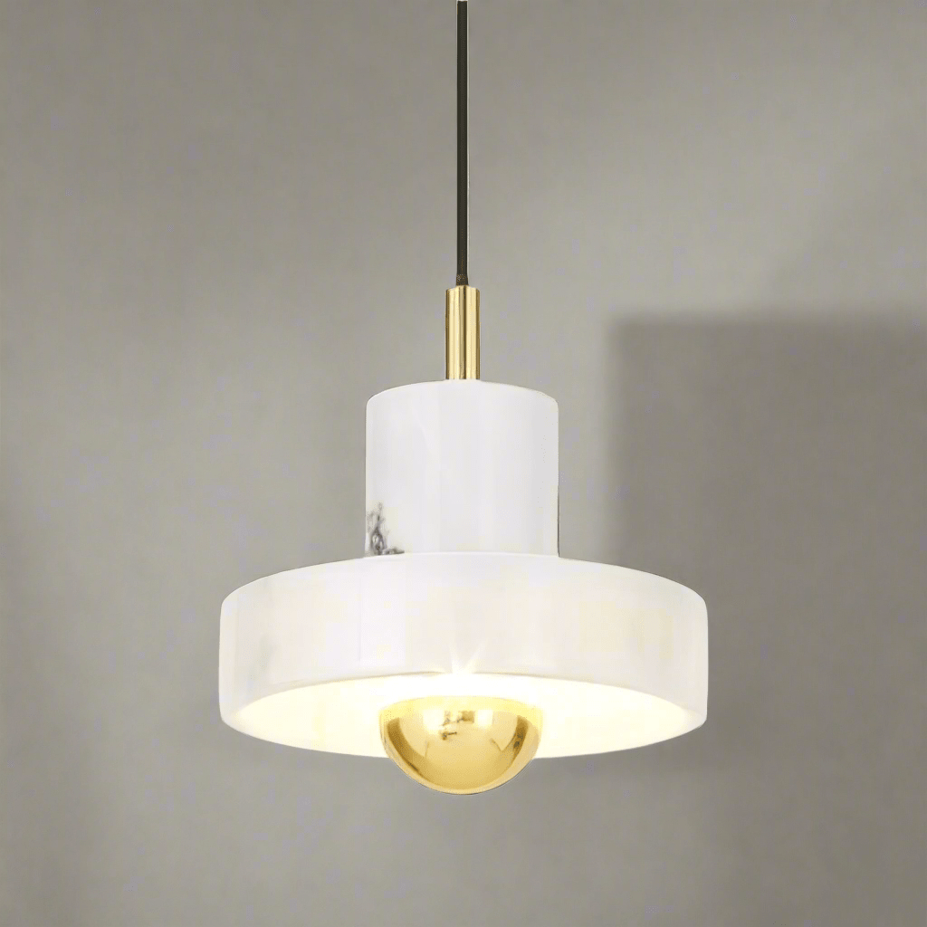 elegante marmeren aura hanglamp voor een luxe sfeer