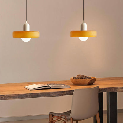 Stijlvolle Bauhaus Hanglamp van Elegante Kleurige Glas