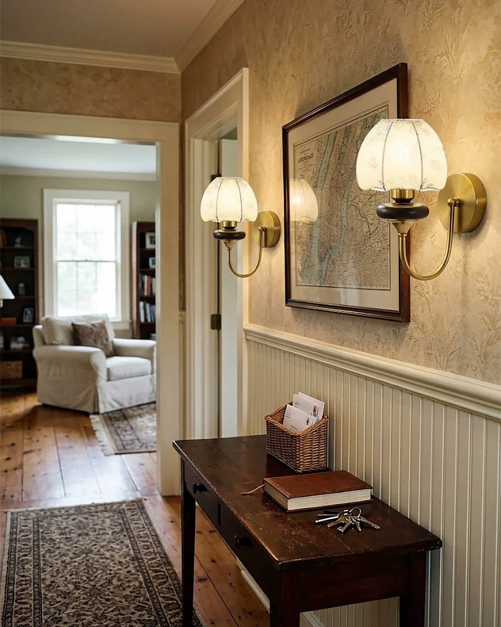 wandlamp met tijdloos design voor slaapkamer of hal