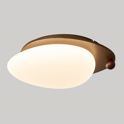 Plafondlamp Hout En Metaal Met Led